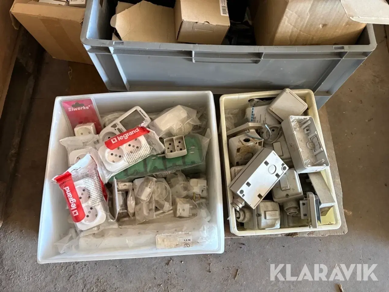 Billede 6 - Elmaterialer blandet lot, 3 paller