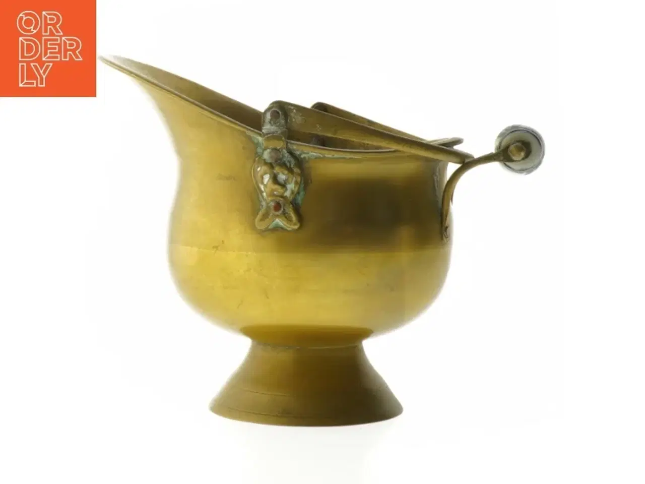 Billede 1 - Messingspand med hank (str. 15 cm)