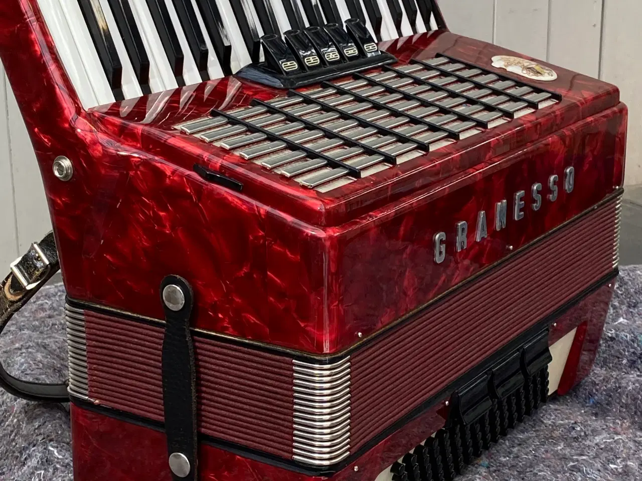 Billede 5 - Granesso harmonika – vintage rød perlemor, sælges 