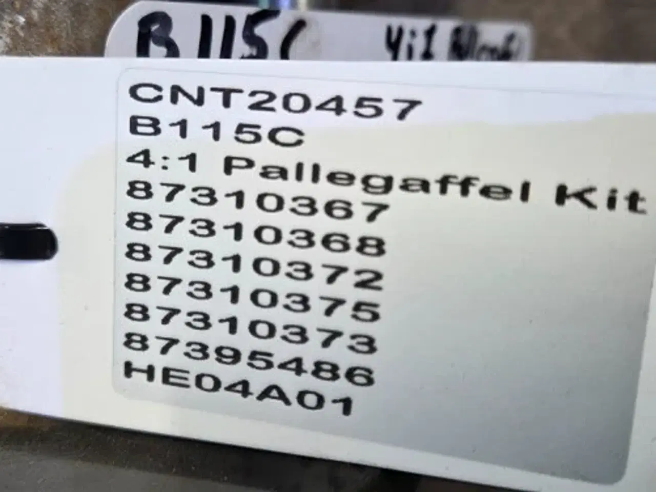 Billede 16 - New Holland B115C Pallegafler Kit 87310367
