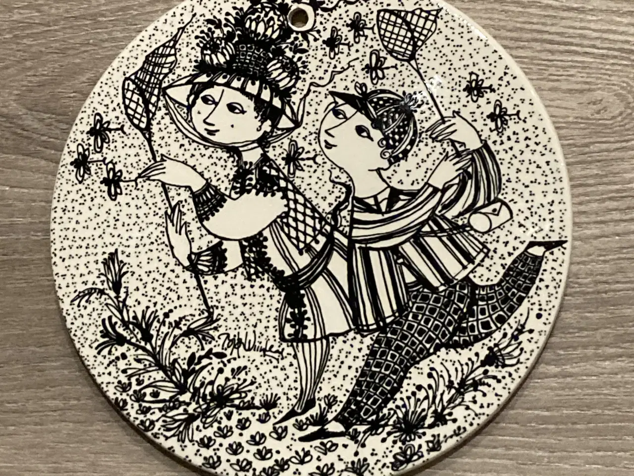 Billede 1 - Bjørn Wiinblad platte - August