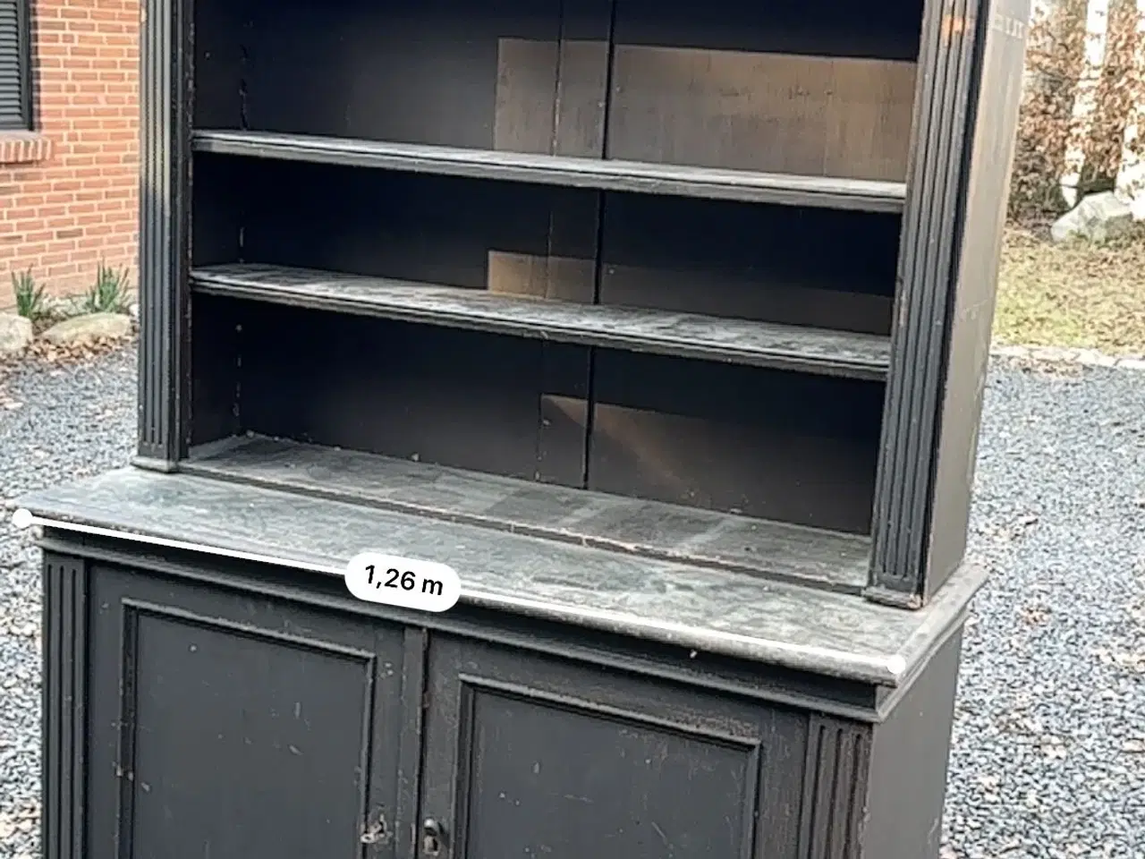 Billede 8 - Skænk med overdel reol sort træ