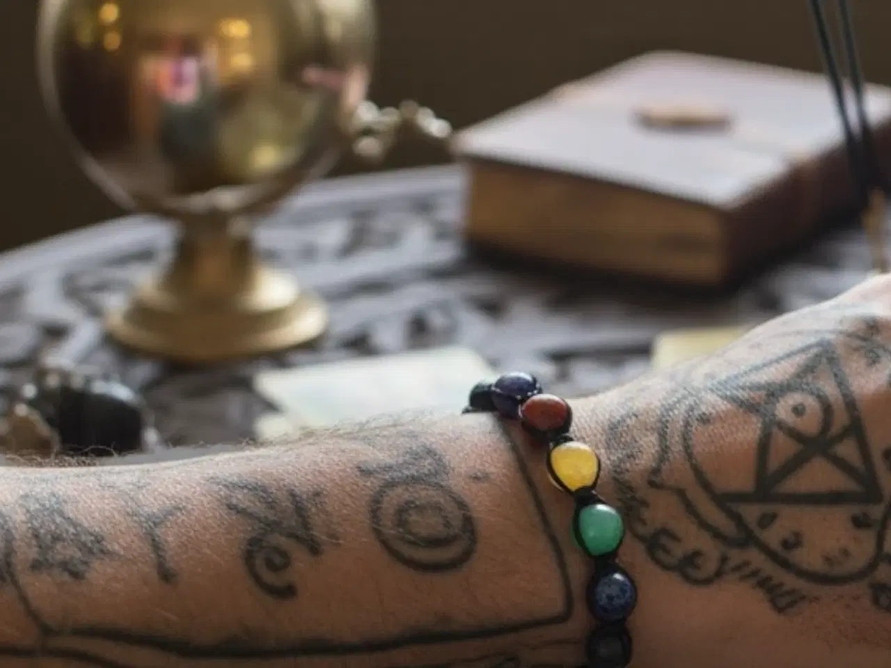 Billede 2 - Herrearmbånd Chakra Macramé 