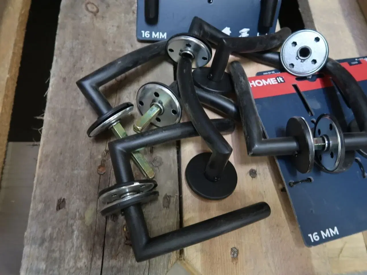 Billede 5 - 5 pk. Home-it dørgreb med B-greb 16 mm matsort