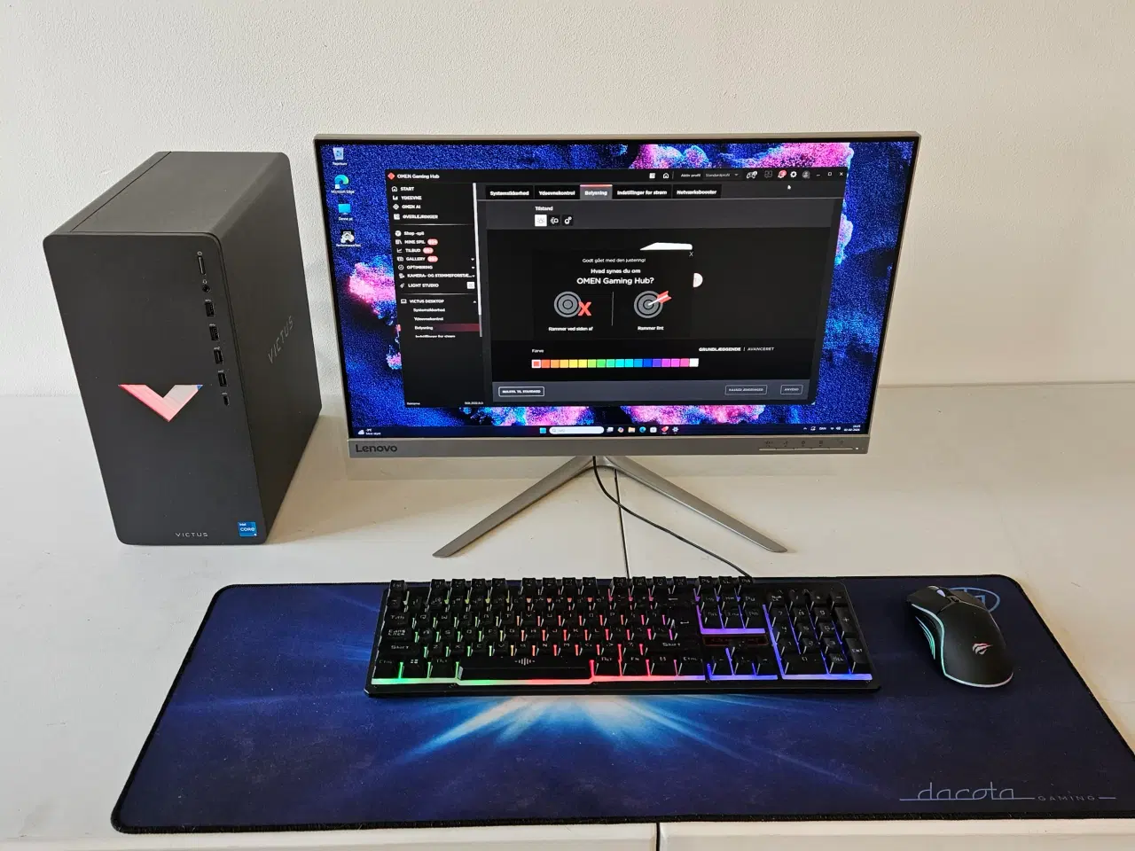 Billede 1 - RTX 3060 Gamer Pc + 24" Gaming Skærm