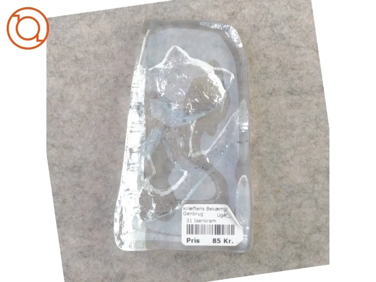 Billede 1 - Glas skulptur (str. 14 x 7 cm)