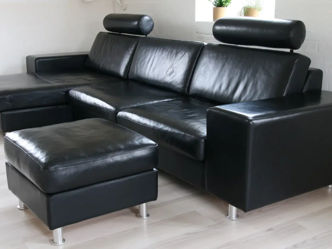 Billede 1 - Skalma Function lædersofa m. chaiselong 