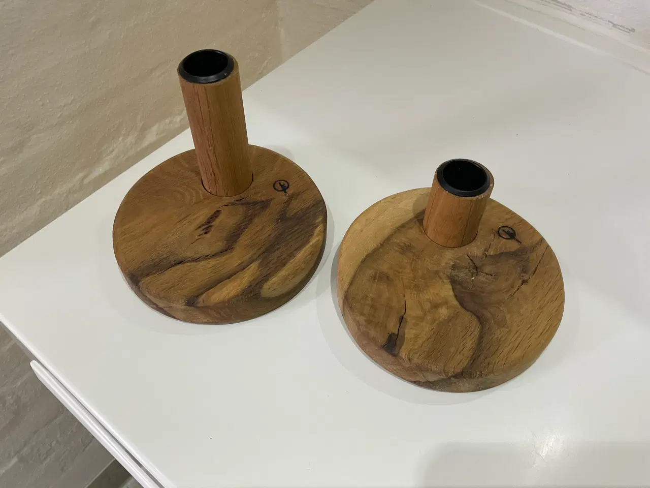 Billede 1 - Lysestager i eg