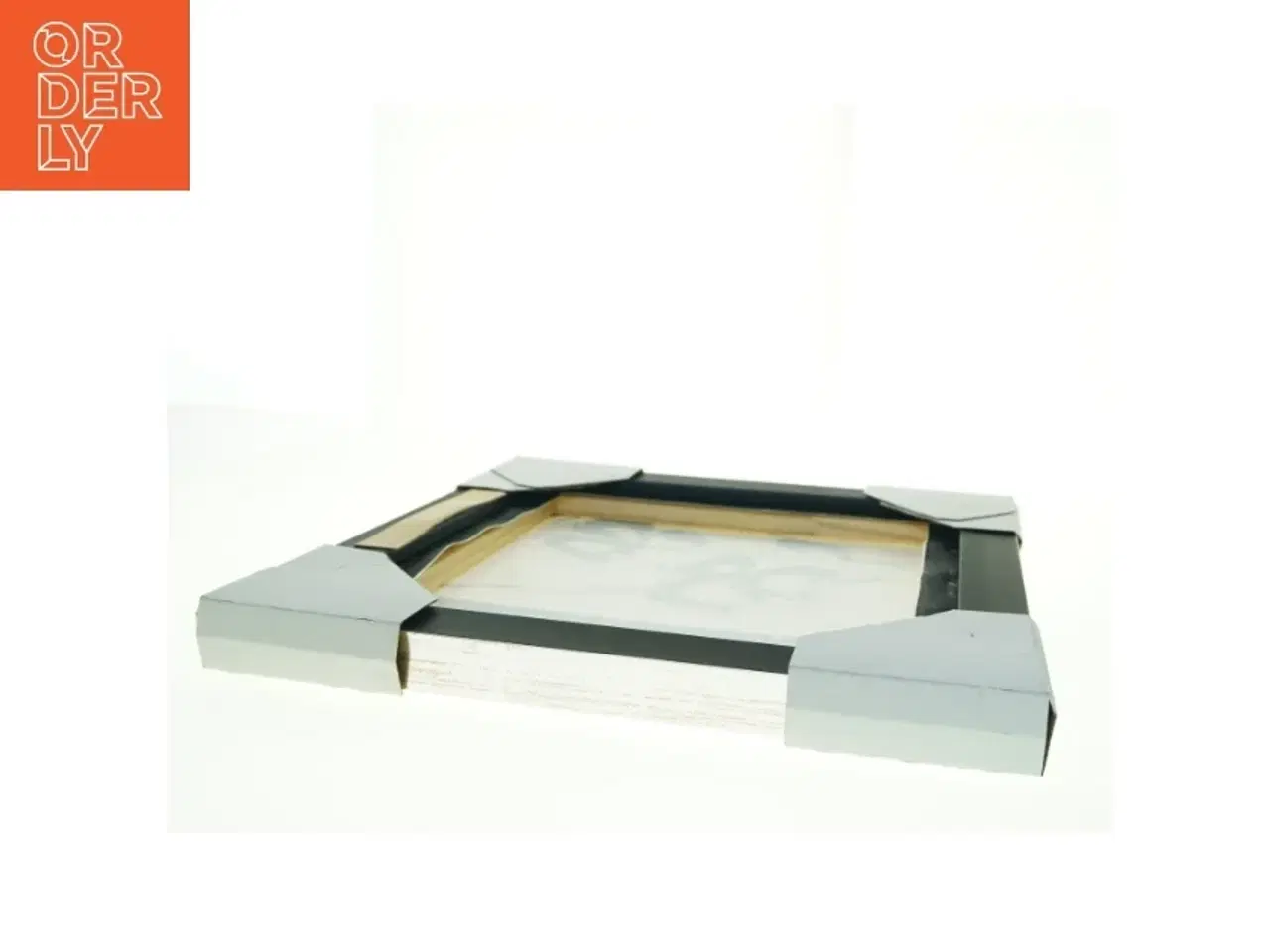 Billede 4 - Indrammet tryk med blomstermotiv (str. 44 x 44 cm)