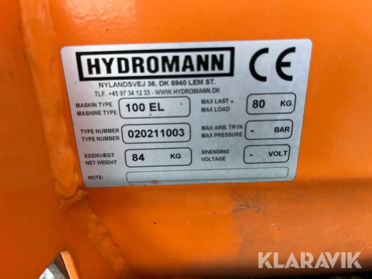 Billede 9 - Salt/sand udlægger Hydromann 100EL