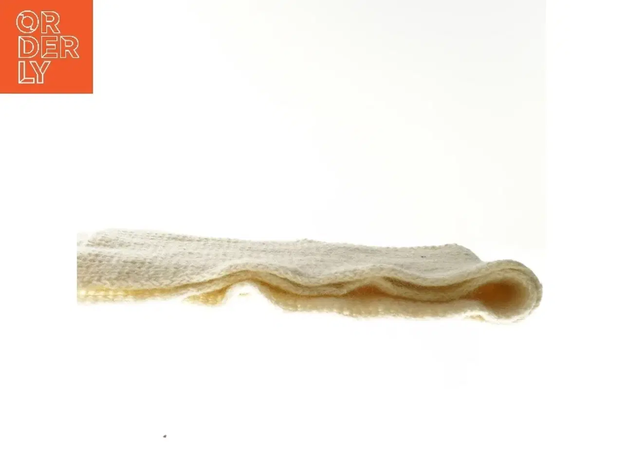 Billede 3 - Hvid strikket halstørklæde (str. 23x172 cm)