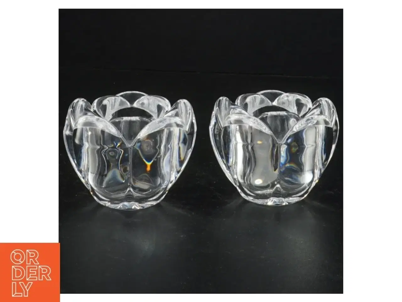 Billede 1 - Holmegaard fyrfadsstager (str. 6 x 8 cm)