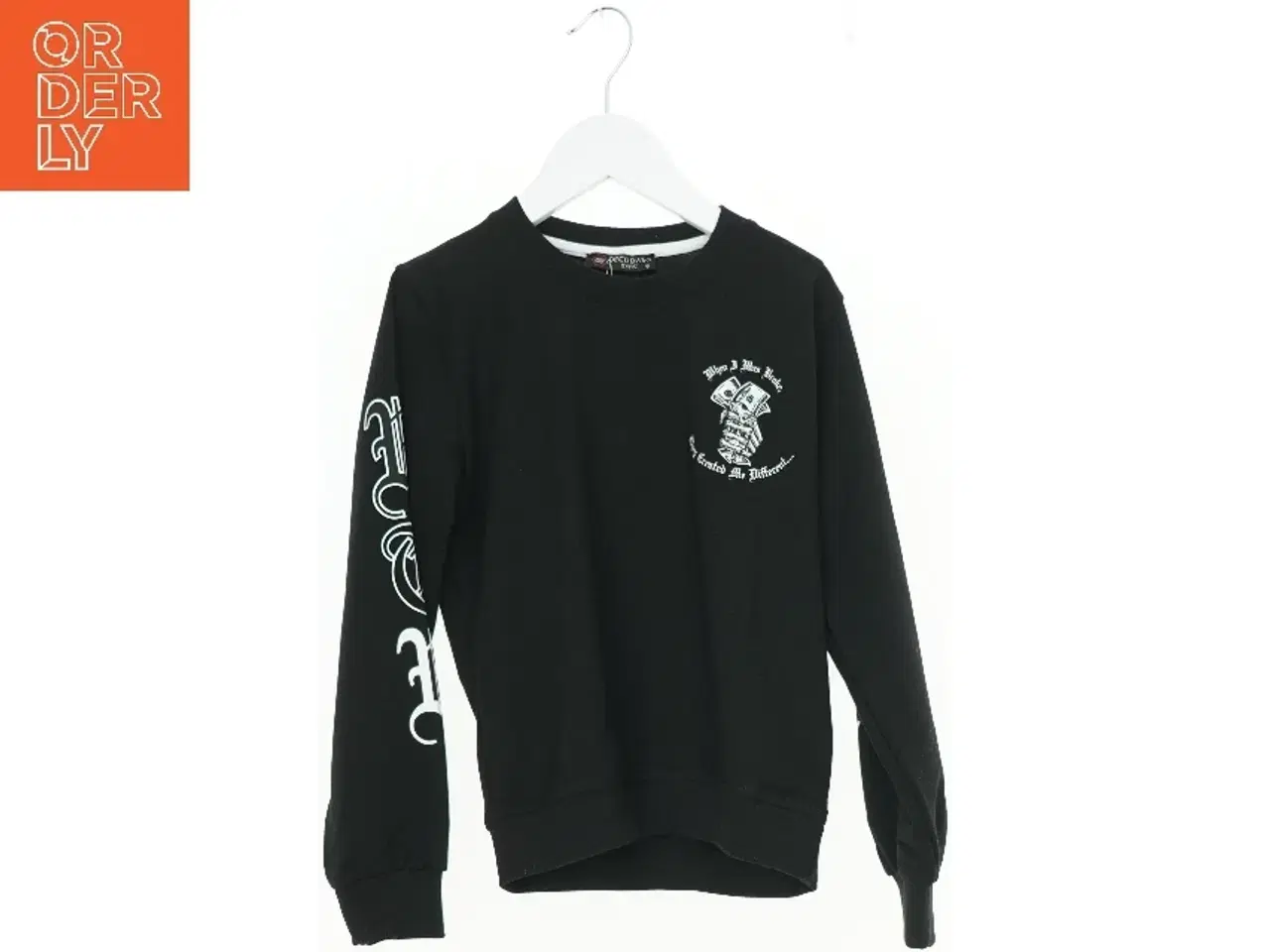 Billede 1 - Sort sweatshirt med tryk fra 8O8