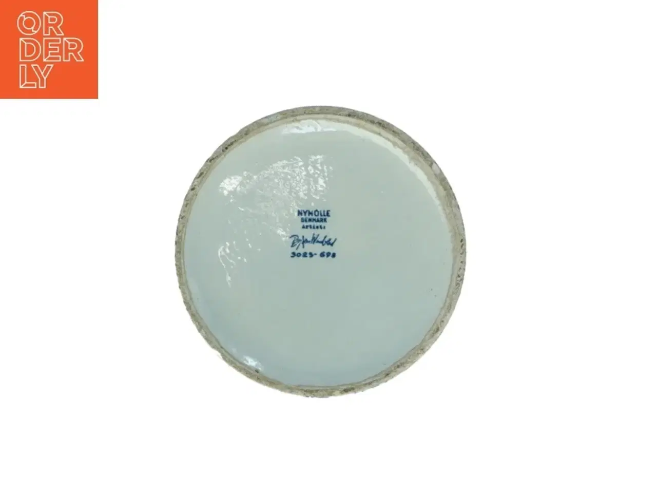 Billede 2 - Bjørn Wiinblad, blå urtepotteskjuler, Nymlle (str. 11 x, 12 cm)