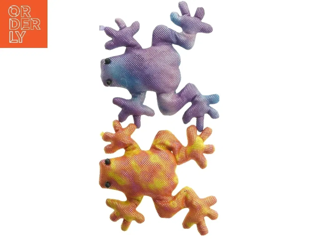 Billede 1 - Farverige frø tøjdyr (str. 17 cm)