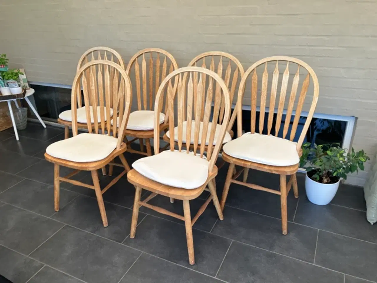Billede 1 - Spisestuestole i eg