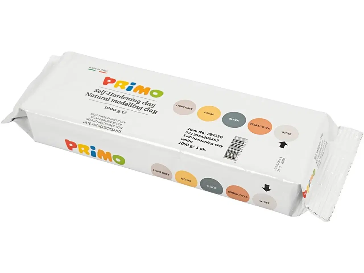 Billede 1 - Selvhærdende Hvid Ler 1000g - Kreativitet Uden Brænding