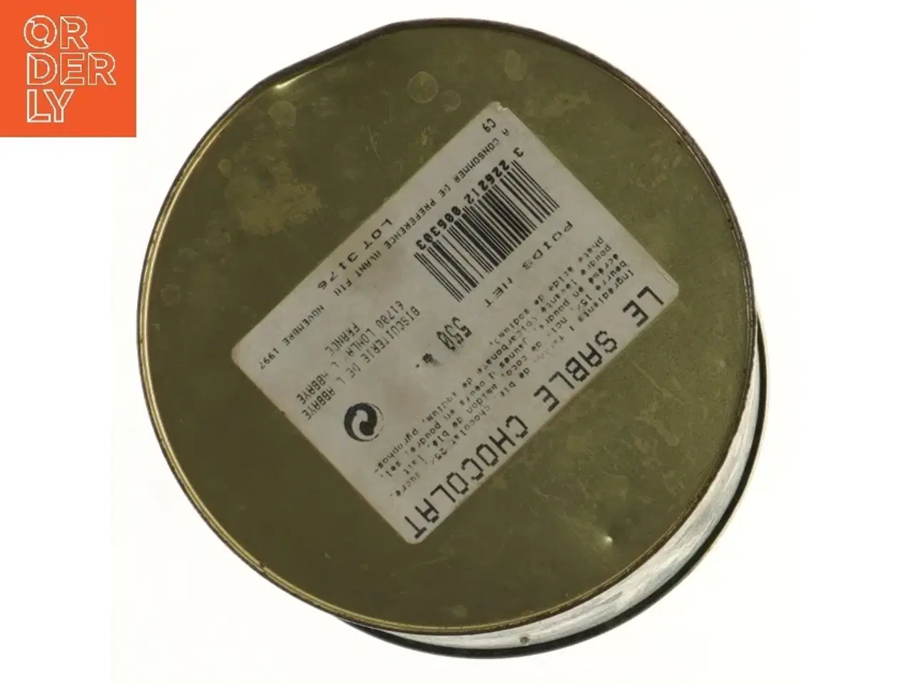 Billede 4 - Dekorativ metalbeholder med låg (str. Ø 16x17 cm)