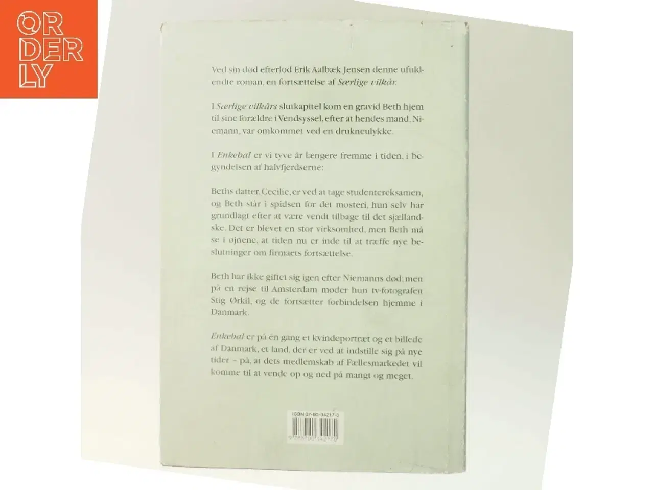 Billede 3 - Enkebal : roman af Erik Aalbæk Jensen (Bog)