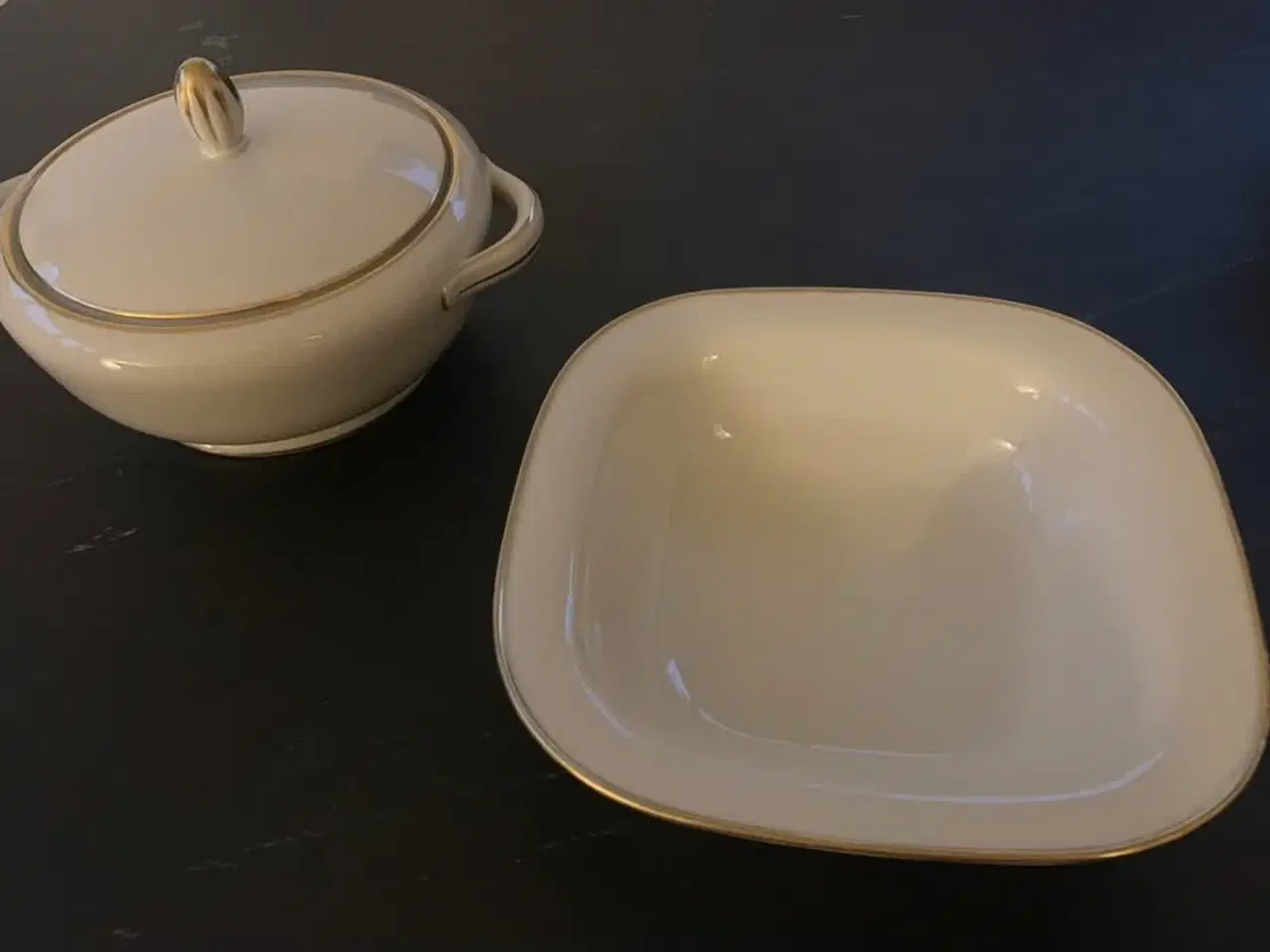 Billede 1 - Porcelæn, suppe terrin og skål, bavaria tirschenre