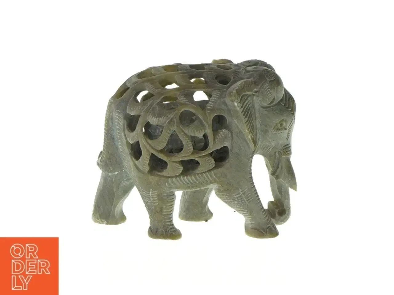 Billede 1 - Lille fertilitets elefant fra Varanasi Indien (str. LBH: 10x5x8 cm)