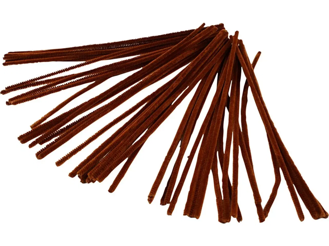 Billede 1 - Chenille Piberensere 30 cm - Brun (50 stk.)