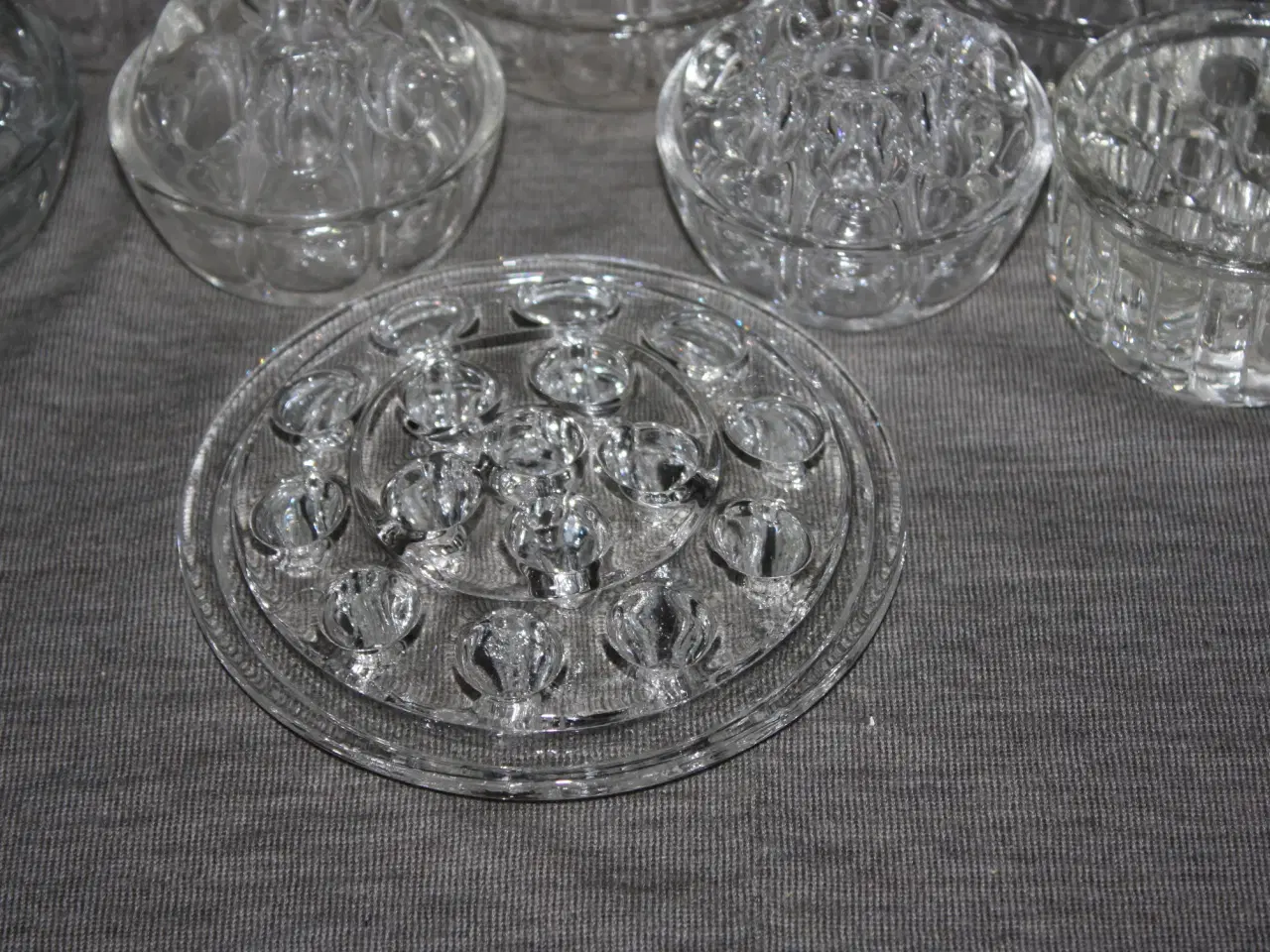 Billede 4 - Gammel glas Flower frog / blomsterstager 