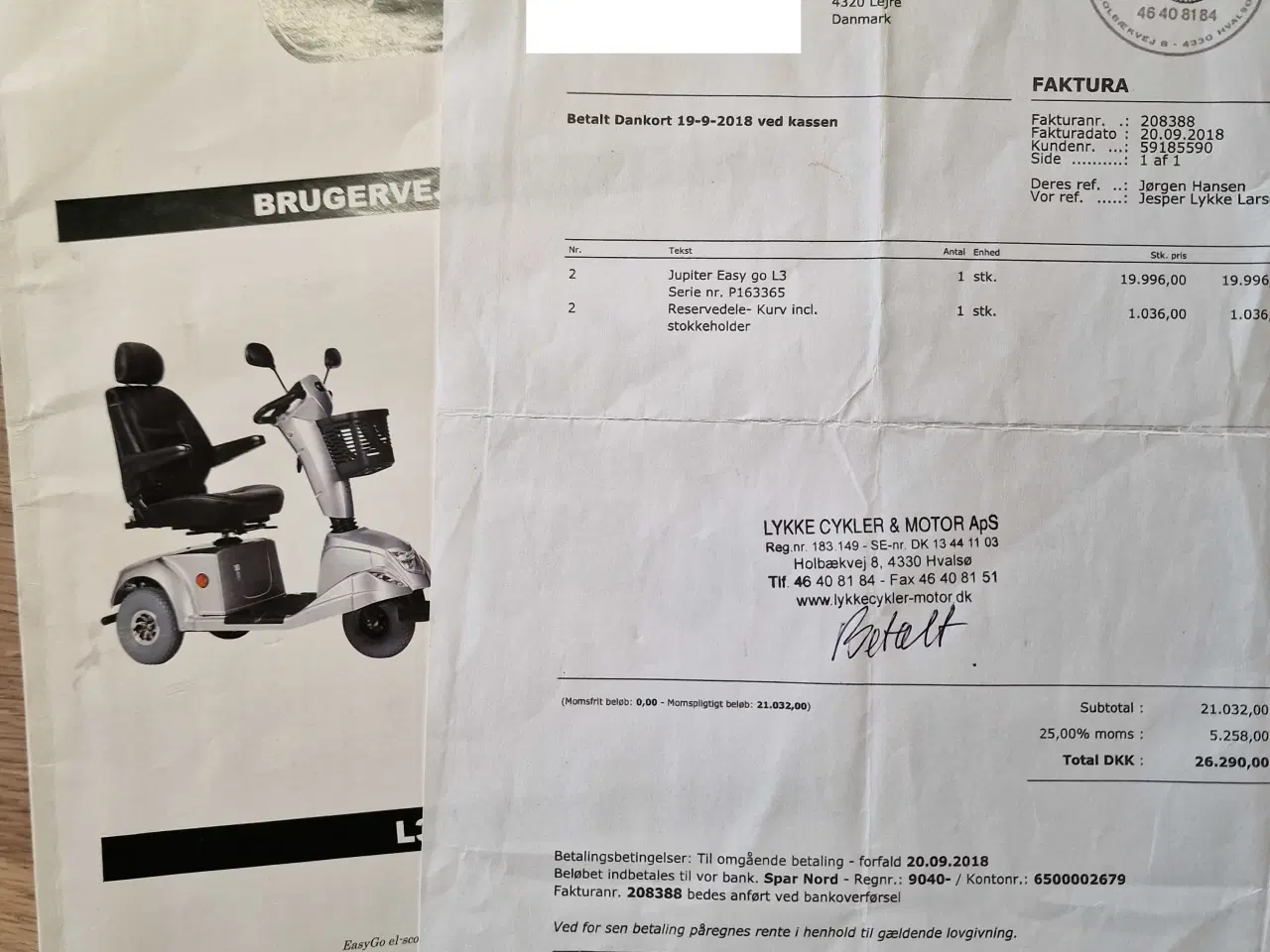 Billede 8 - Handicap scooter – Easy Go Jupiter L3
