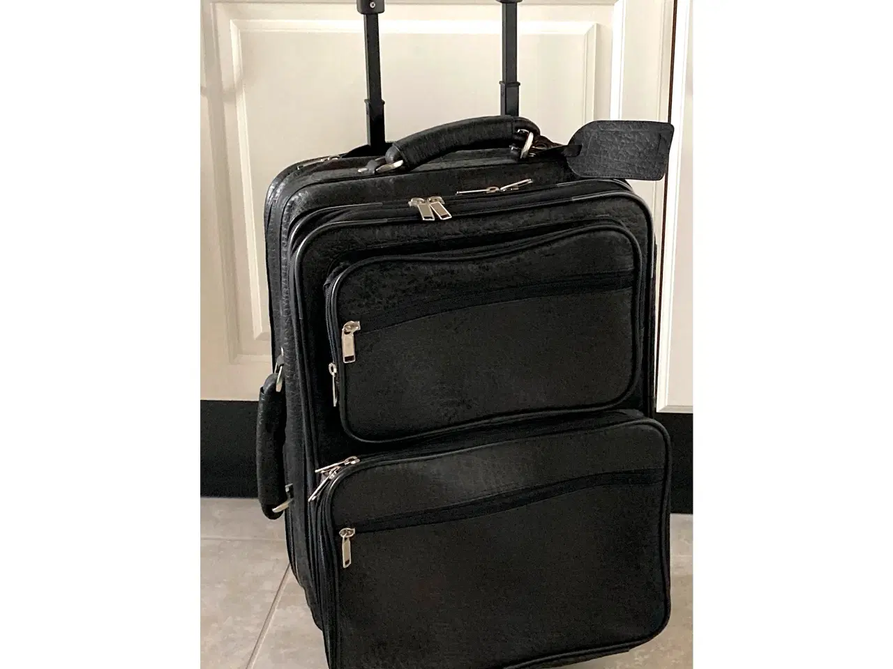 Billede 1 - Minikuffert, lækkert blødt sort læder