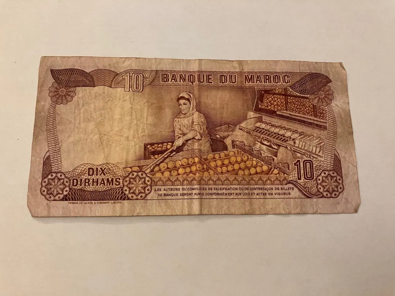 Billede 2 - 10 Dirhams Morocco 1970