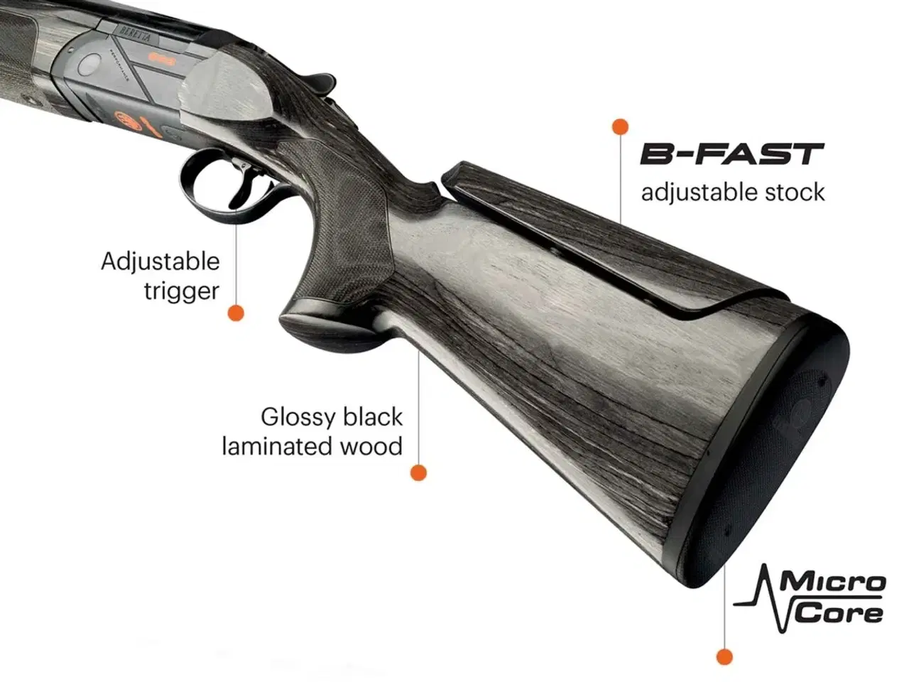 Billede 1 - Beretta 688 Performance Sporting B-Fast adj. RH 76 cm 12/76-L04021X 76 cm adj 12/76
