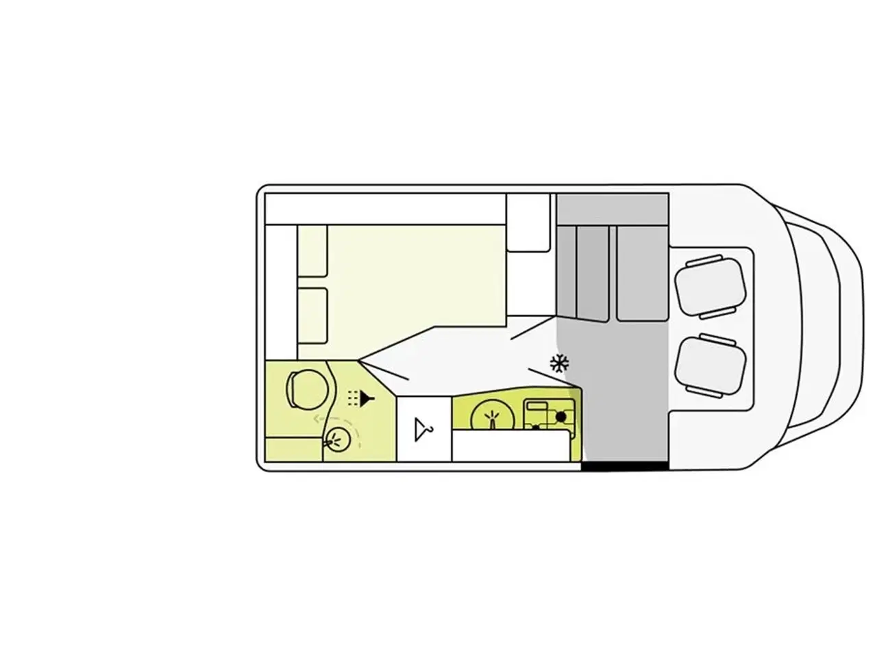 Billede 21 - 2025 - Etrusco T 5900 FB Aut   Lækker delintegreret autocamper med automatgear fra Hinshøj Caravan