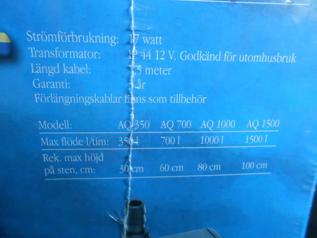 Billede 4 - Aq 1000 Vandstenpumpe
