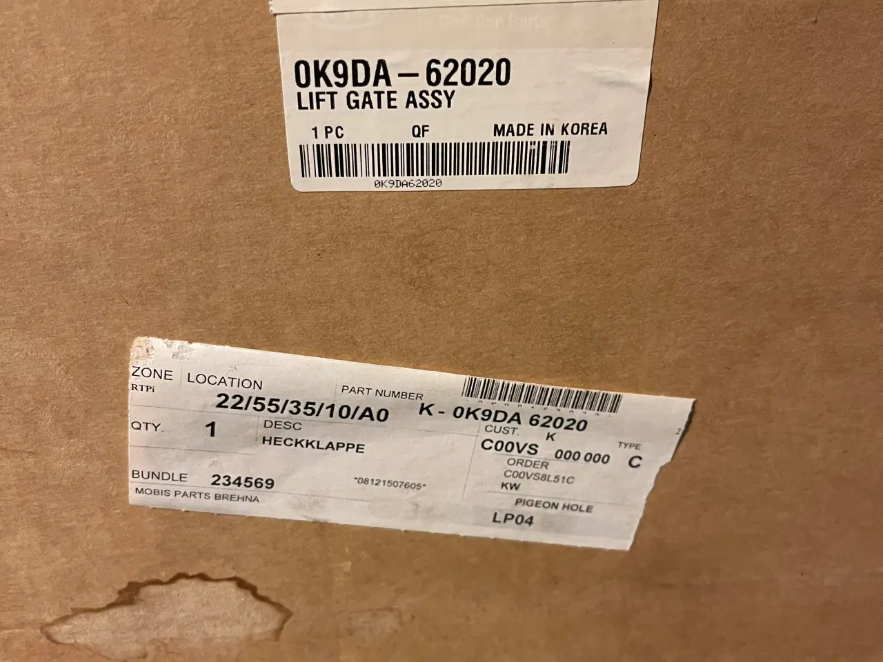 Billede 2 - Bagklap Kia Clarus GC 0K9DA62020