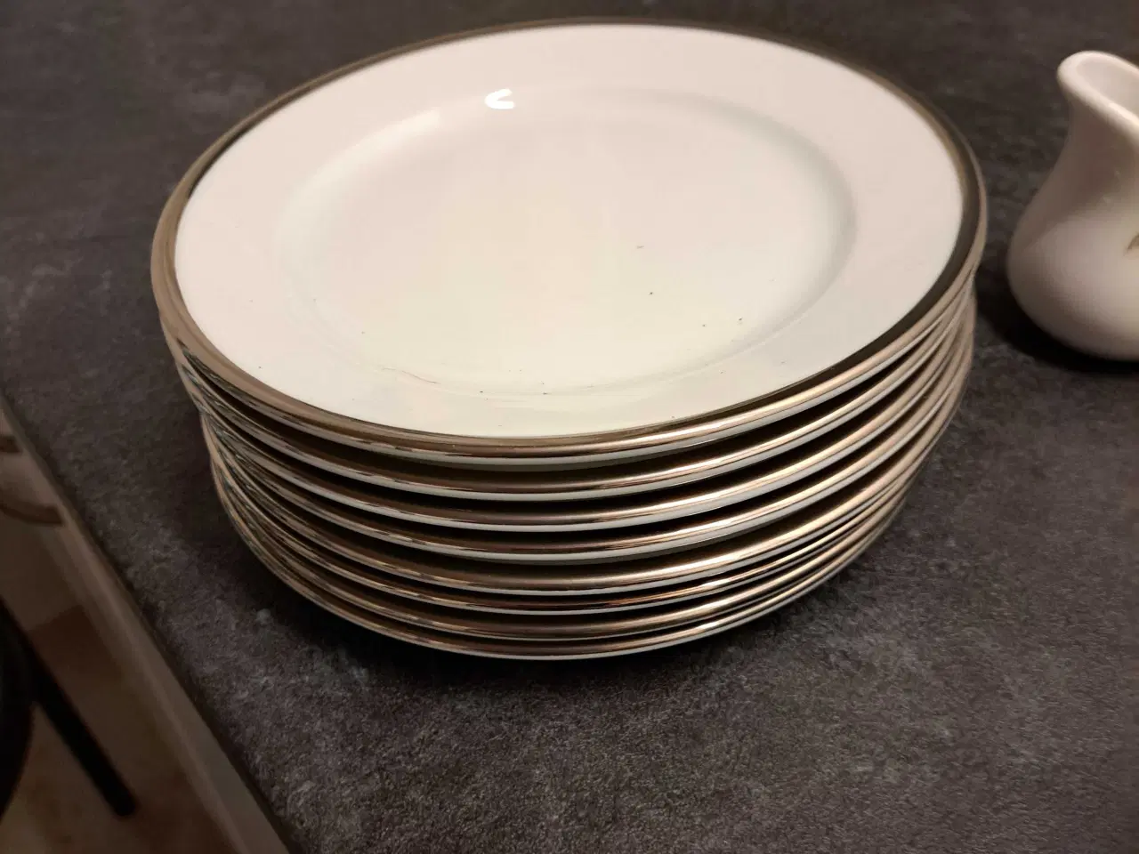 Billede 5 - Pillivuyt Bistro med sølvkant dele