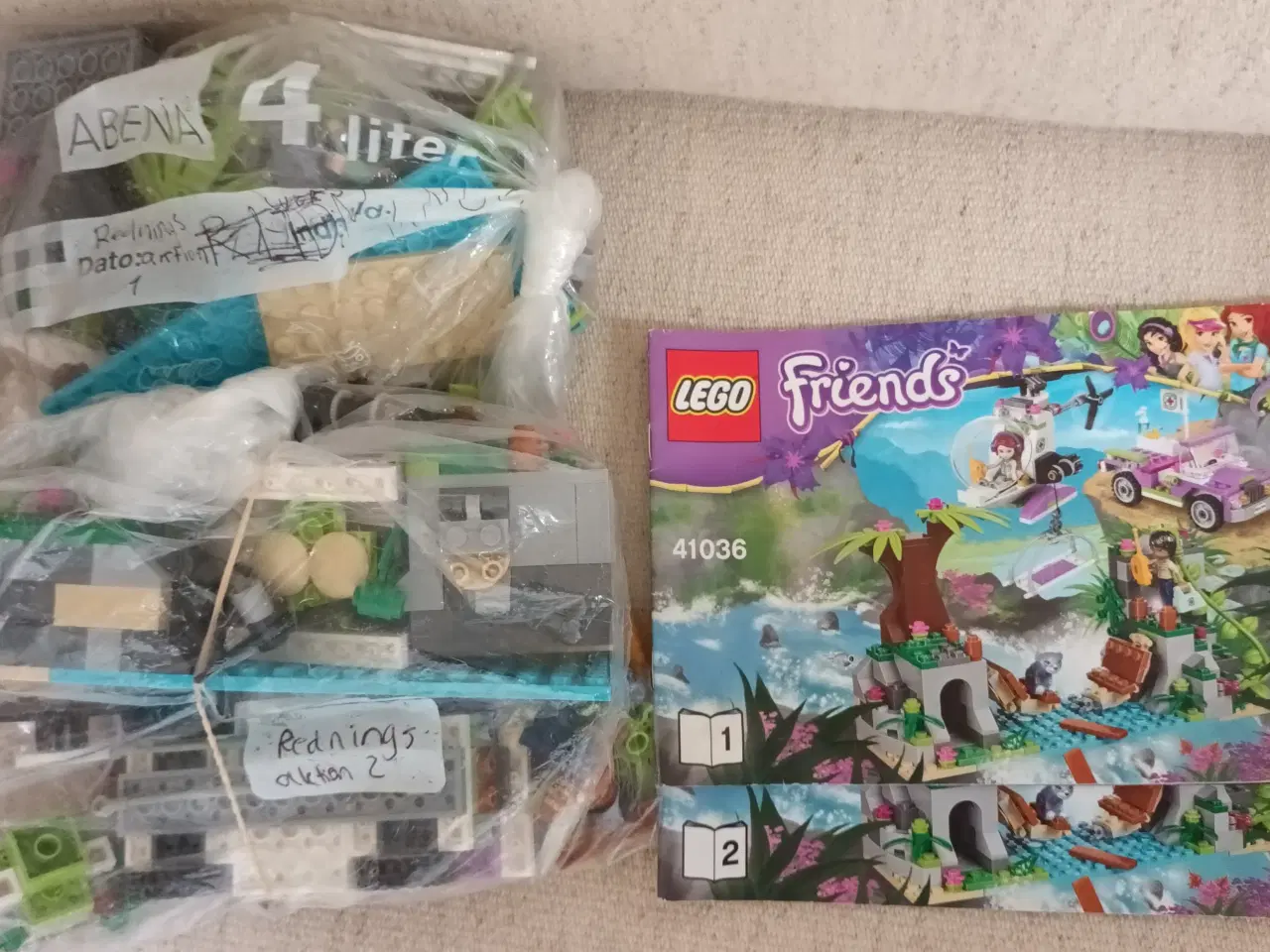 Billede 2 - Diverse Lego friends med byggevejledninger