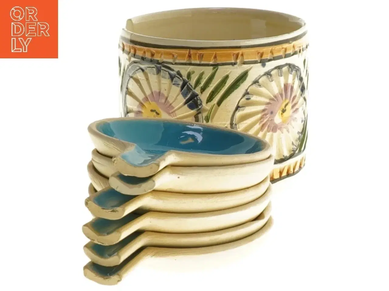 Billede 3 - Kuvert skåle, håndmalede (str. 8 cm)