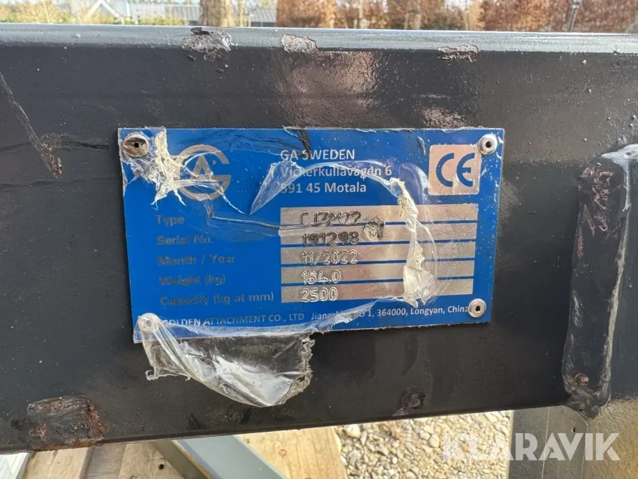 Billede 7 - Kranarm GA Sweden med Volvo L30 beslag