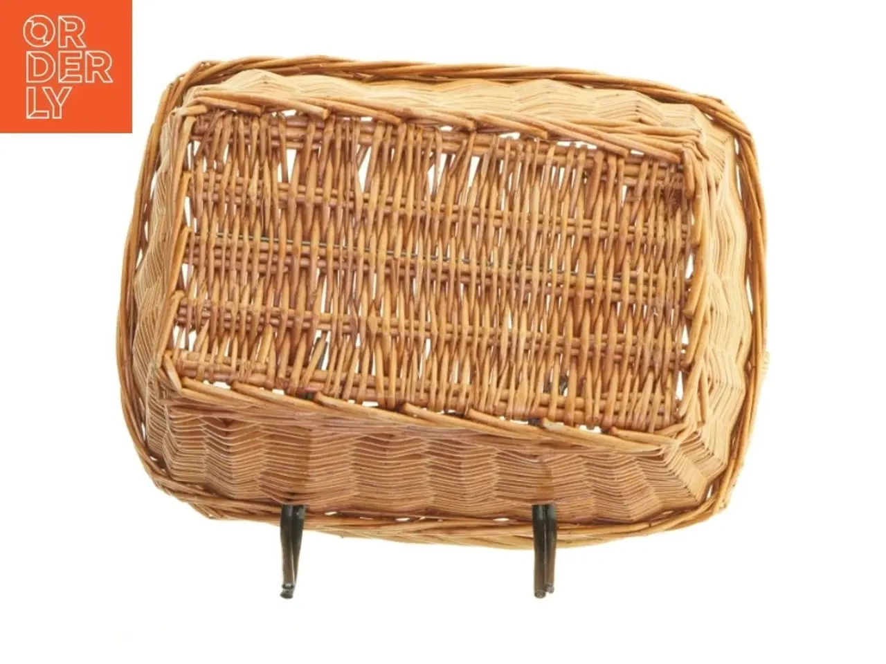 Billede 6 - Flet Cykelkurv med Håndtag (str. 40x25x30 cm)