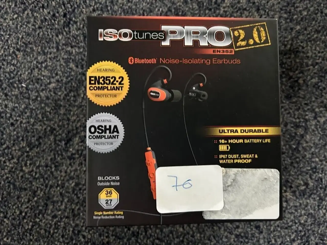 Billede 1 - ISOtunes PRO EN352 lydisolerende headset med bluetooth