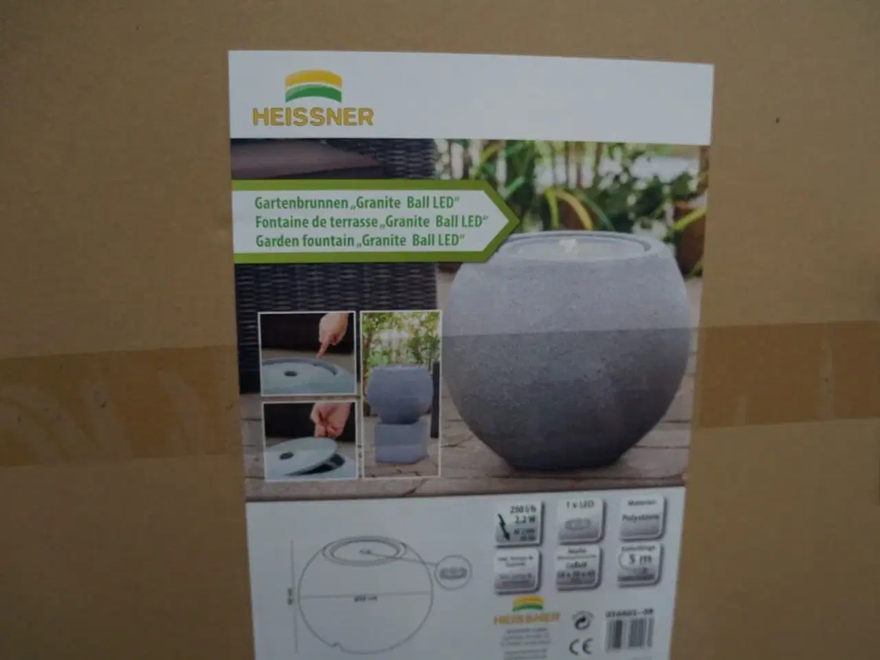 Billede 2 - Palle med udendørslys LED