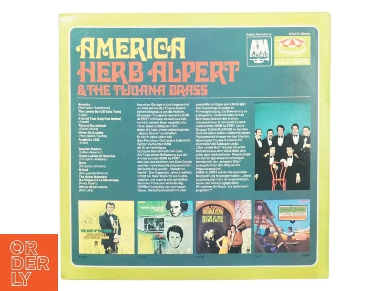 Billede 3 - Herb Alpert - “America”, A Og M Records (str. 30 cm)