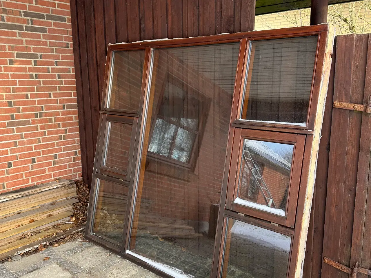 Billede 3 - Stor Mahogni Vindue 