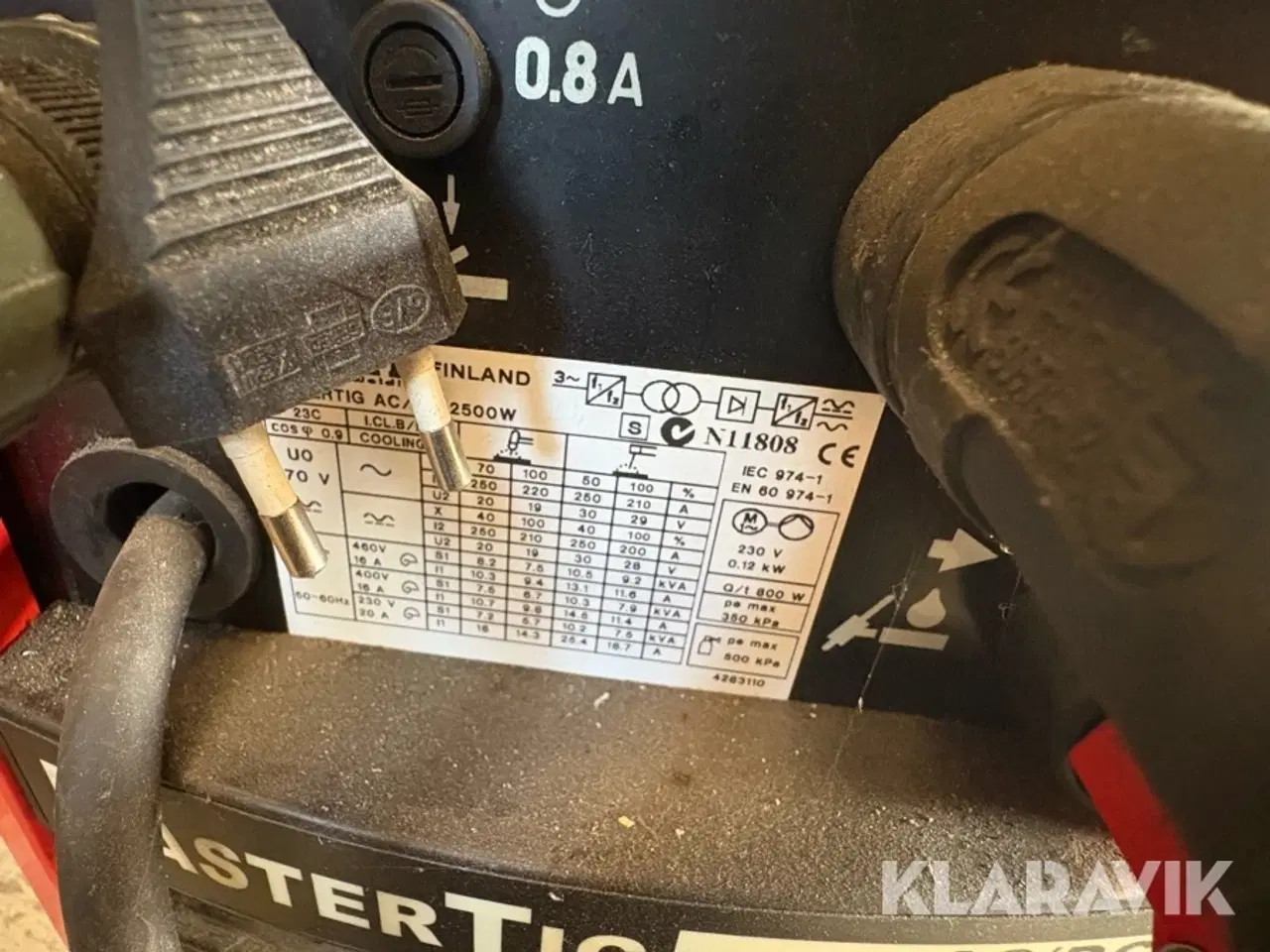 Billede 9 - Svejsemaskine KEMPII MasterTig 2500W