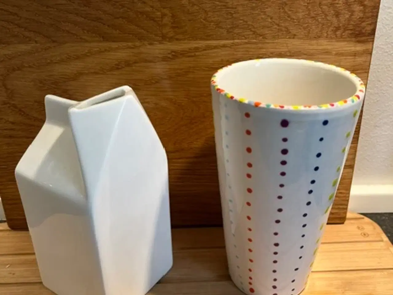 Billede 2 - Seletti mælkekarton i hvidt porcelæn – Perfekt sta