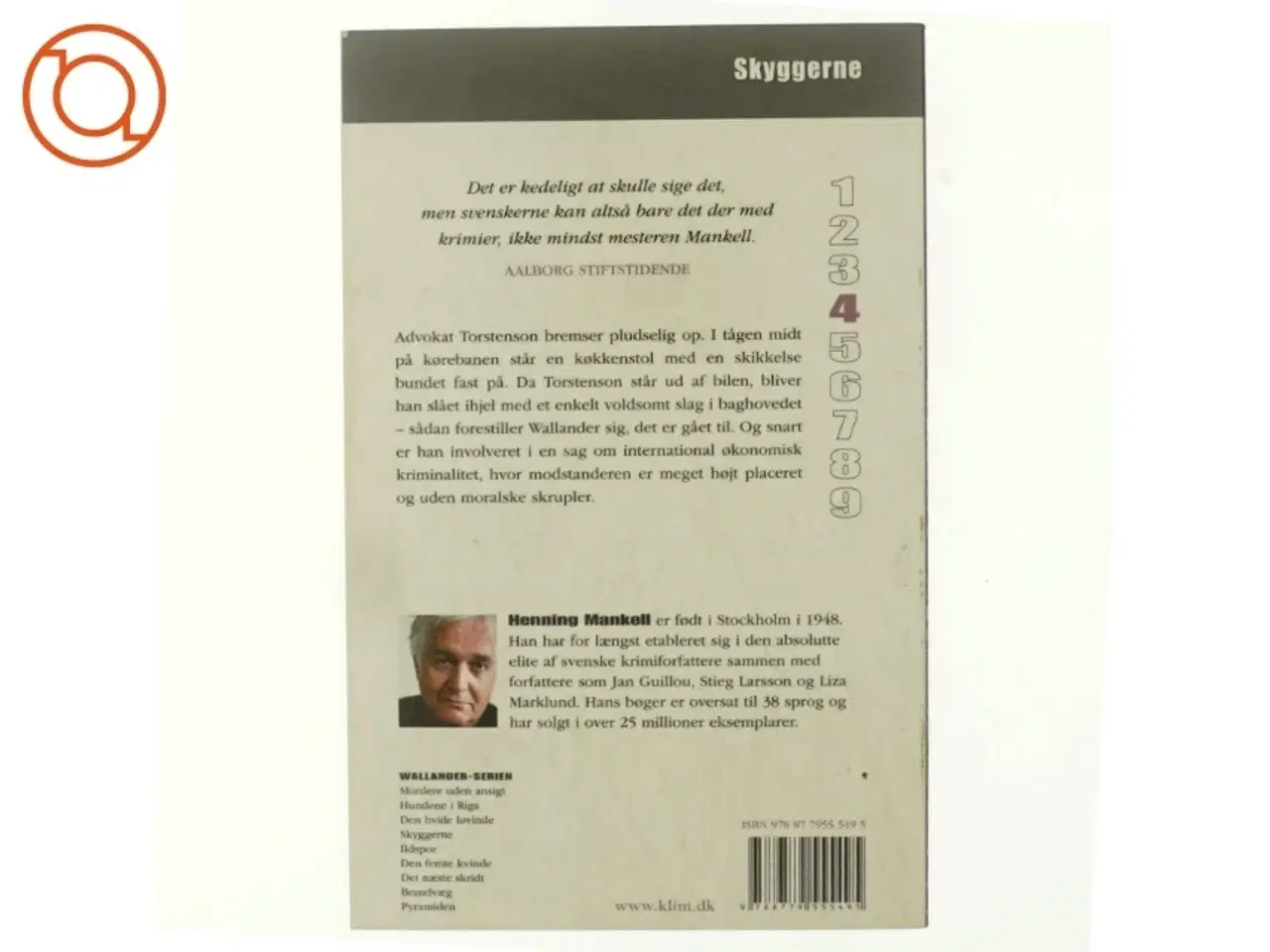 Billede 3 - Skyggerne af Henning Mankell (Bog)