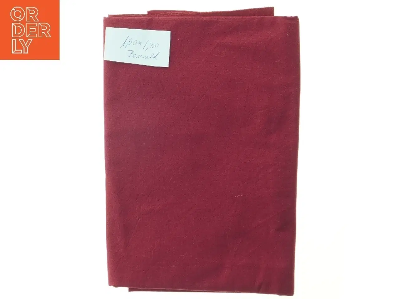 Billede 1 - Bordeauxrødt bomuld (str. 130 x 130 cm)