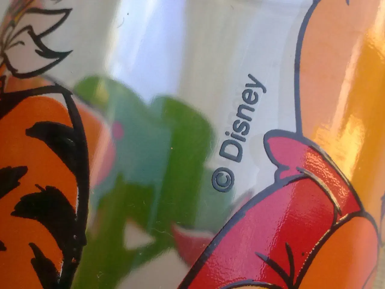 Billede 3 - Disney Peter Plys orange VENNER på juice glas