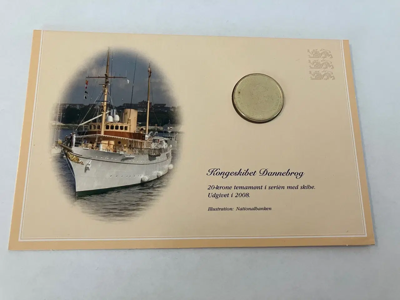 Billede 1 - 20 Kroner Kongeskibet Dannebrog 2008
