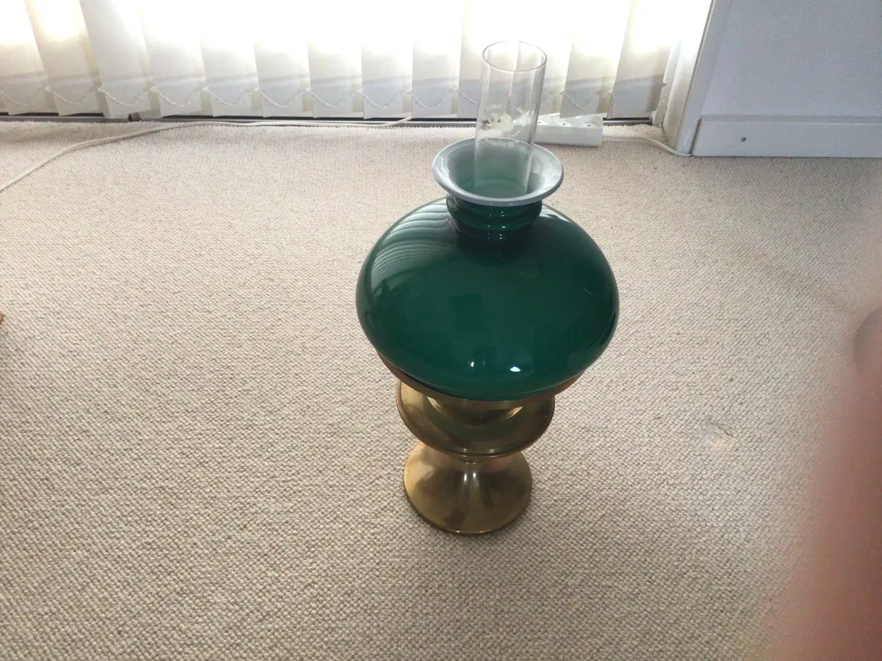 Billede 3 - Gl. Petroleumslampe messing
